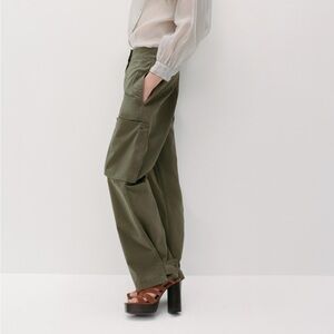 Zara Olive Green Cargo Pants